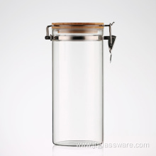 Kitchen Glass Storage Jars With Clamp Top Lid